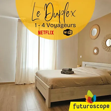 Duplex A - Gare A 3 Min - Futuroscope Daire *